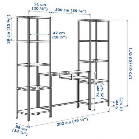 Metal Kitaplık YL (5)